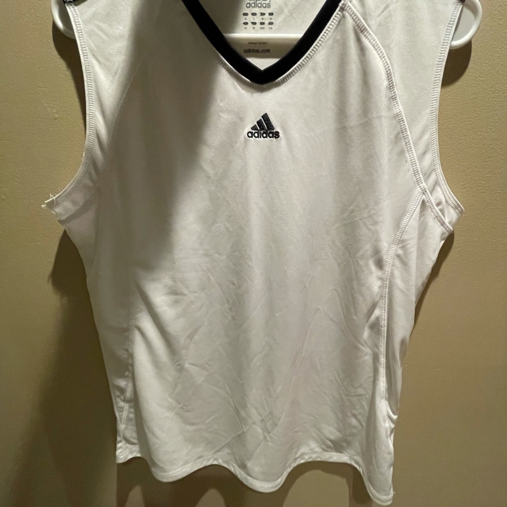 White Adidas Athletic Tank